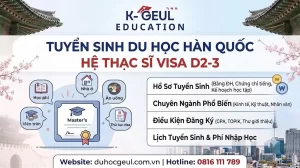Tuyển sinh du học Hàn Quốc hệ Thạc sĩ Visa D2-3 3 duhockgeul com vn 30